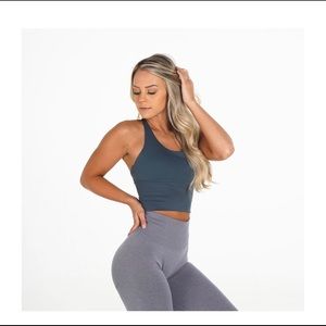 NVGTN stone gray matrix bra